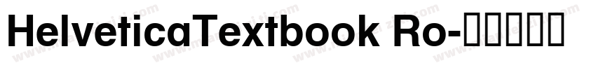 HelveticaTextbook Ro字体转换